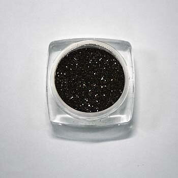 Black snow glitter