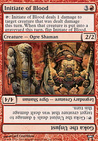 MTG Champions of Kamigawa - Initiate of Blood/Goka The Unjust