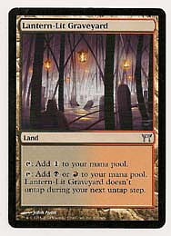 MTG Champions of Kamigawa - Lantern-Lit Graveyard