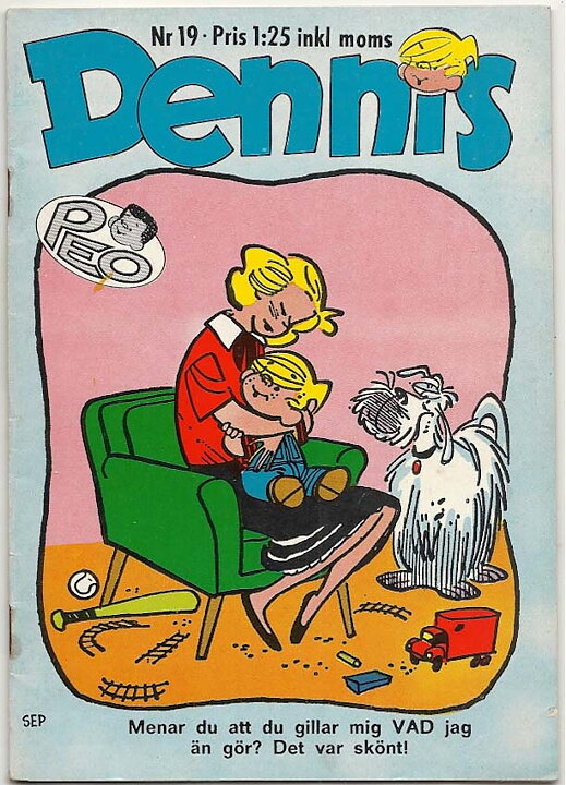 Dennis 1969 Nr 19 VG Ifyllt Korsord/Rost