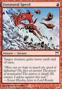 MTG Champions of Kamigawa - Unnatural speed