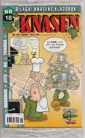 Knasen 2008 Nr 18 NM Ny Oläst Inplastad med Bilaga
