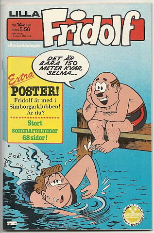Lilla Fridolf 1980 Nr 14 NM- med Poster