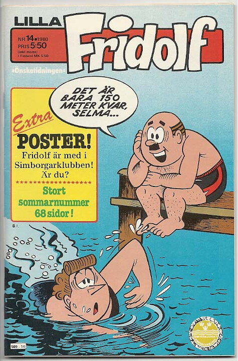 Lilla Fridolf 1980 Nr 14 NM- med Poster