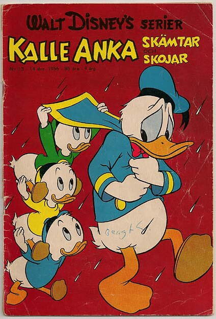 Walt Disney's Serier 1956 Nr 13 GD Namnteckning