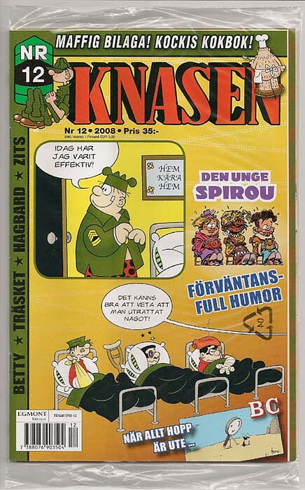 Knasen 2008 Nr 12 NM Ny Oläst Inplastad med Bilaga