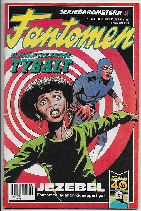 Fantomen 1990 Nr 6 VG/FN
