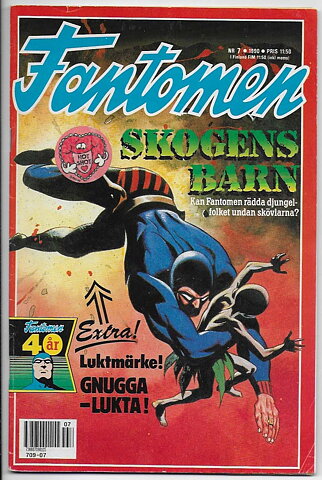 Fantomen 1990 Nr 7 VG Pren-ex