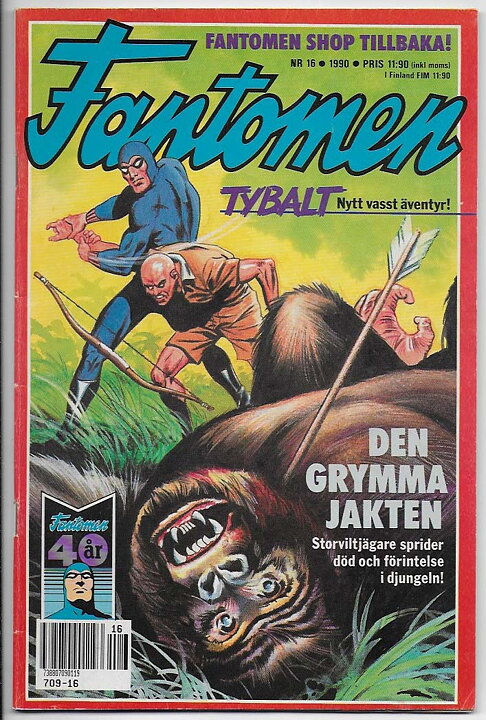Fantomen 1990 Nr 16 VG/FN