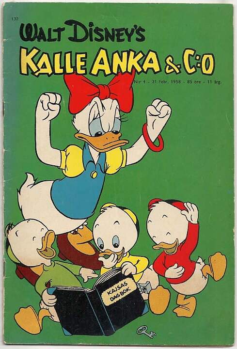 Kalle Anka & C:O 1958 Nr 4 VG-