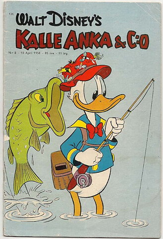 Kalle Anka & C:O 1958 Nr 8 VG-