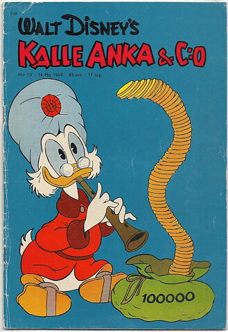 Kalle Anka & C:O 1958 Nr 10 VG-