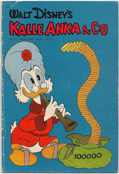Kalle Anka & C:O 1958 Nr 10 VG-