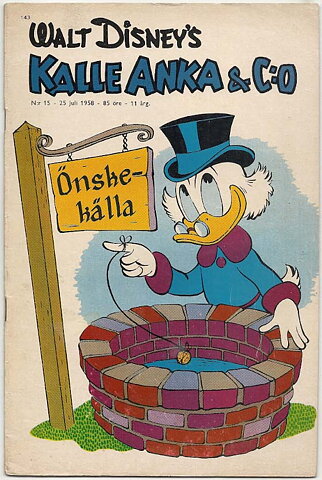 Kalle Anka & C:O 1958 Nr 15 VG+