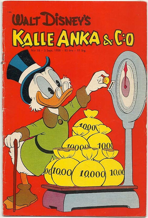 Kalle Anka & C:O 1958 Nr 18 VG