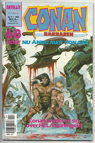 Conan 1991 Nr 7 NM Ny Oläst