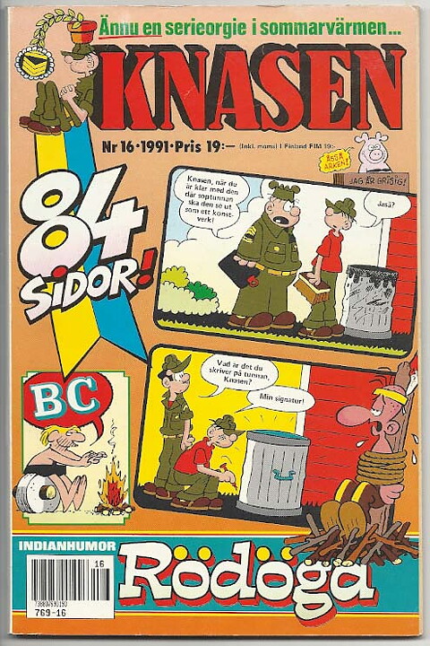 Knasen 1991 Nr 16 VG/FN