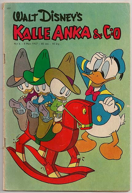 Kalle Anka & C:O 1957 Nr 6 GD