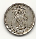 Danmark 10 öre 1919 1/1+