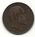 England 1/2 penny 1907 1/1+