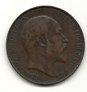 England 1/2 penny 1907 1/1+