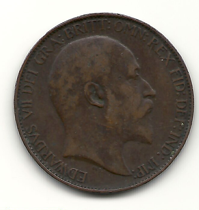 England 1/2 penny 1907 1/1+