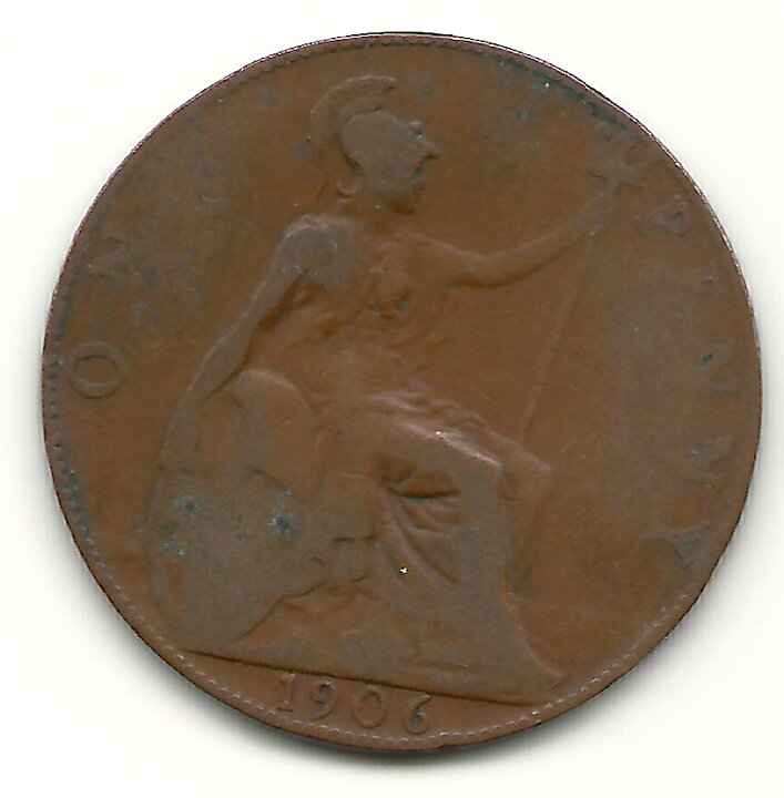 England 1 penny 1906 1?/1