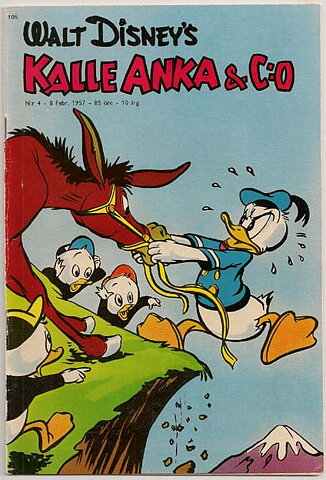 Kalle Anka & C:O 1957 Nr 4 VG/FN