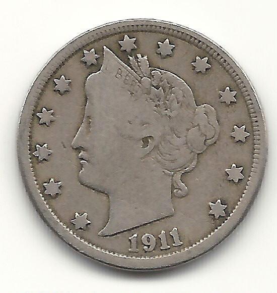 USA 5 cents 1911 1?/1