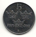 5 öre 1946 1+/01