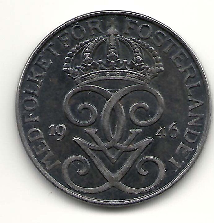 5 öre 1946 1+/01