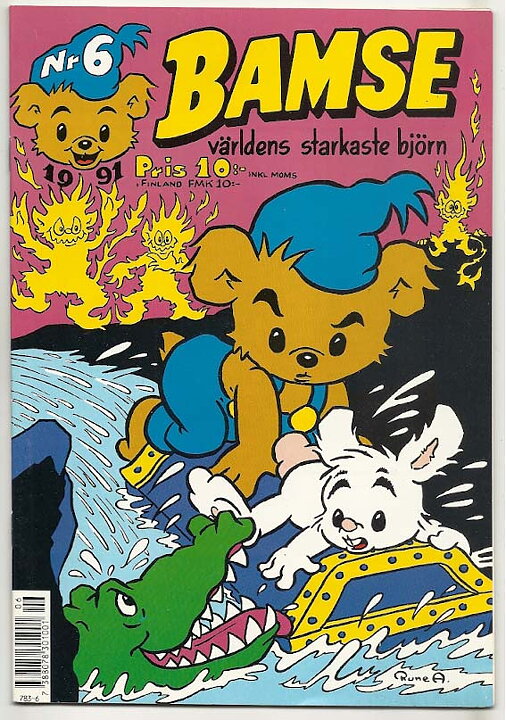 Bamse 1991 Nr 6 NM Ny Oläst 