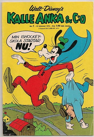 Kalle Anka & C:O 1973 Nr 7 VG med Bilaga