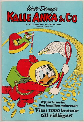 Kalle Anka & C:O 1973 Nr 15 VG+