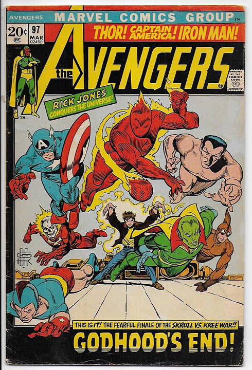 Avengers # 97 VG/FN Omslaget Löst Vid 1 Nit 