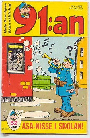 91:an 1968 Nr 6 GD Ifyllt Korsord/Tejpad Rygg
