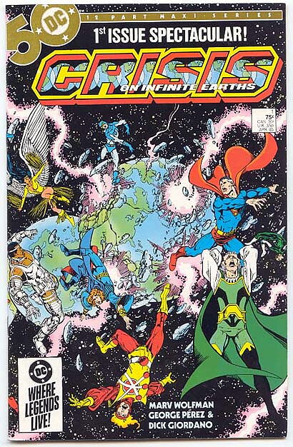 Crisis on Infinite Earths # 1 VF-NM 1st Issue/1st DC Blue Beetle & Detective Karp