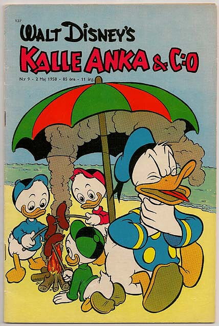 Kalle Anka & C:O 1958 Nr 9 VG/FN