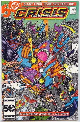 Crisis on Infinite Earths # 12 VF-NM Deaths of Dove, Kole, Lori Lemaris, Sunburst, G.A. Robin & Huntress/Kid Flash Becomes New Flash