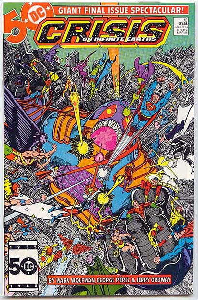 Crisis on Infinite Earths # 12 VF-NM Deaths of Dove, Kole, Lori Lemaris, Sunburst, G.A. Robin & Huntress/Kid Flash Becomes New Flash