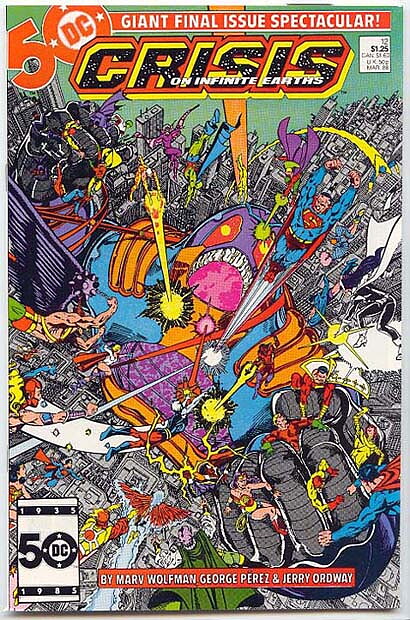 Crisis on Infinite Earths # 12 VF-NM Deaths of Dove, Kole, Lori Lemaris, Sunburst, G.A. Robin & Huntress/Kid Flash Becomes New Flash