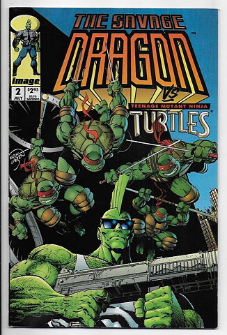 Savage Dragon # 2 VF/NM Teenage Mutant Ninja Turtles/1st Supreme