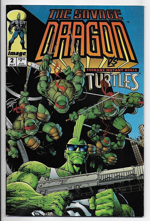 Savage Dragon # 2 VF/NM Teenage Mutant Ninja Turtles/1st Supreme