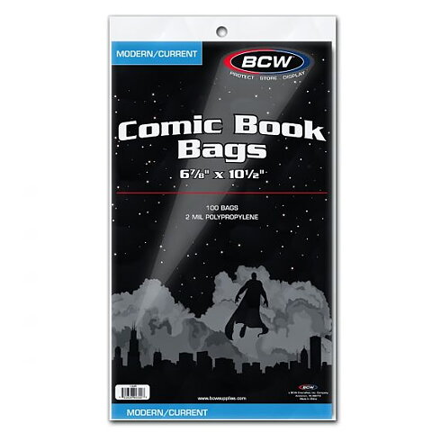 BCW Current Comic Book Bags 174 x 266 mm (100 st)