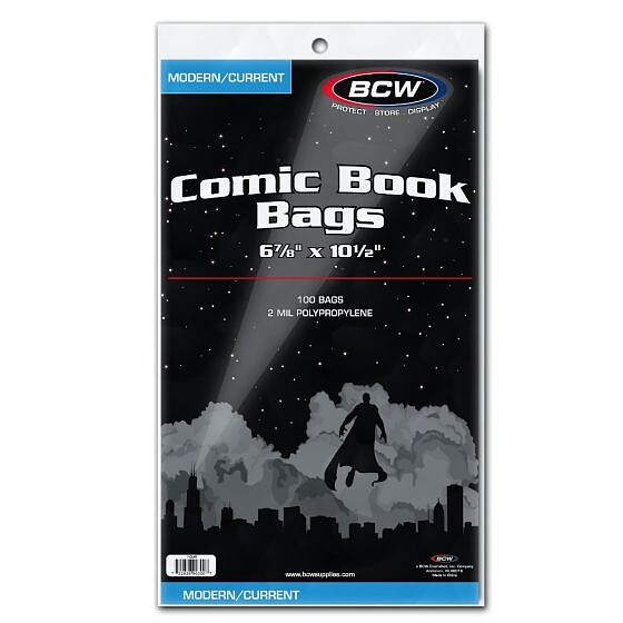 BCW Current Comic Book Bags 174 x 266 mm (100 st)