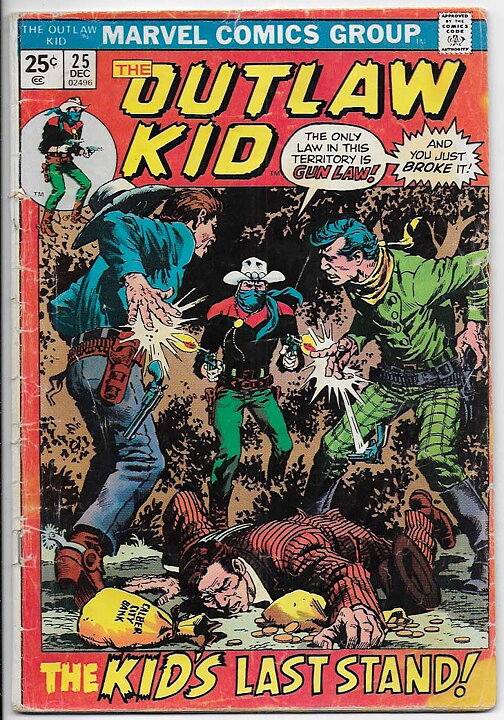 Outlaw Kid 2nd Series # 25 VG Lös Vid 1 Nit