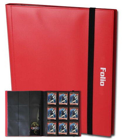 BCW FOLIO Album för 360 st kort - Röd (1 st)