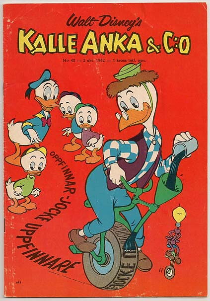 Kalle Anka & C:O 1962 Nr 40 VG+