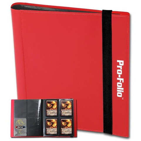 BCW FOLIO Album för 160 st kort - Röd (1 st)