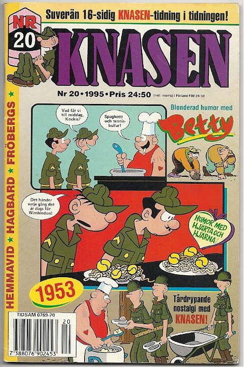 Knasen 1995 Nr 20 VG+ med Bilaga